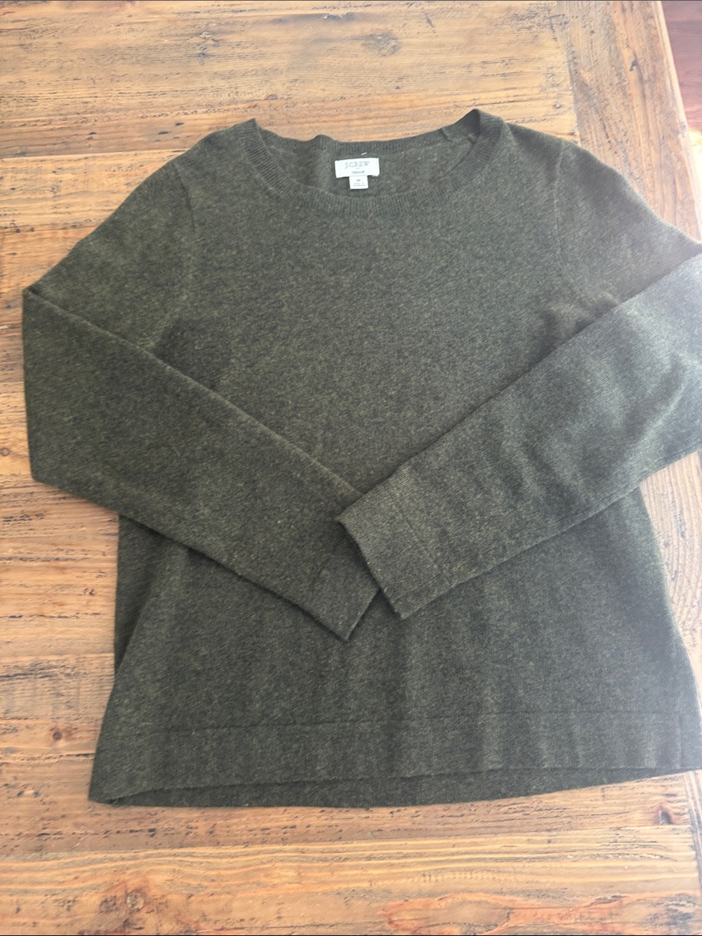 J. Crew Men’s Olive Green Crewneck Sweater